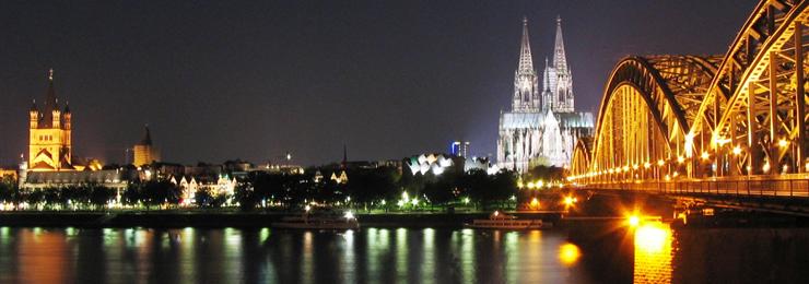 Altstadt, gezien van de Hohenzollernbrücke