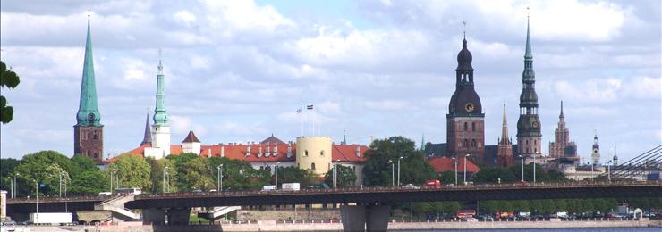 Skyline oude stad