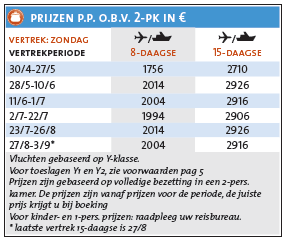 Voor levensgenieters en fijnproevers prijzen overzicht